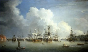 海戦 Painting - ドミニク・セレス長老 ハバナで捕らえられたスペイン艦隊 1762 年の海戦